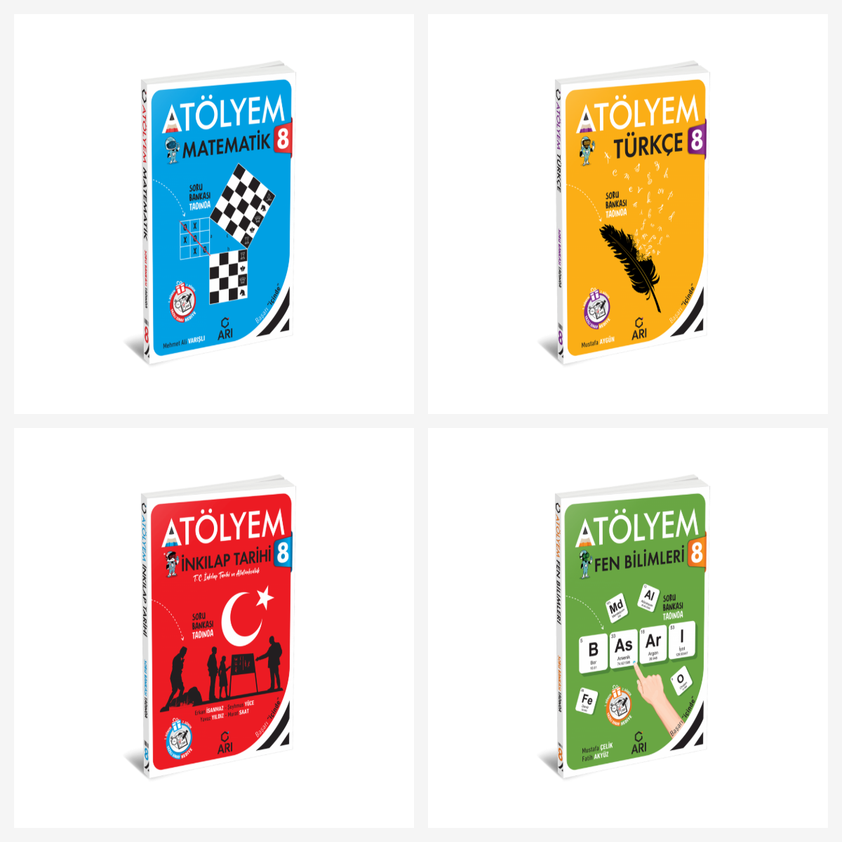 Arı 8. Sınıf Akıllı Atölyem Tüm Dersler Seti 4 Kitap Arı Yayınları kitap kapağı