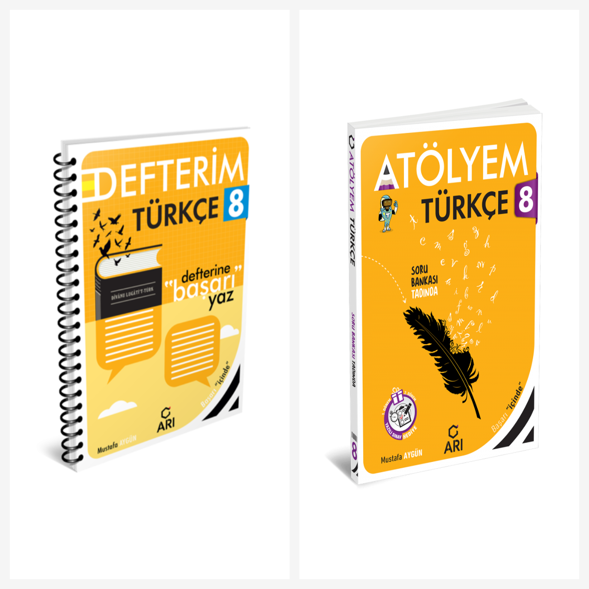 Arı 8. Sınıf Türkçe Akıllı Defter ve Atölyem Serisi Set 2 Kitap Arı Yayınları kitap kapağı