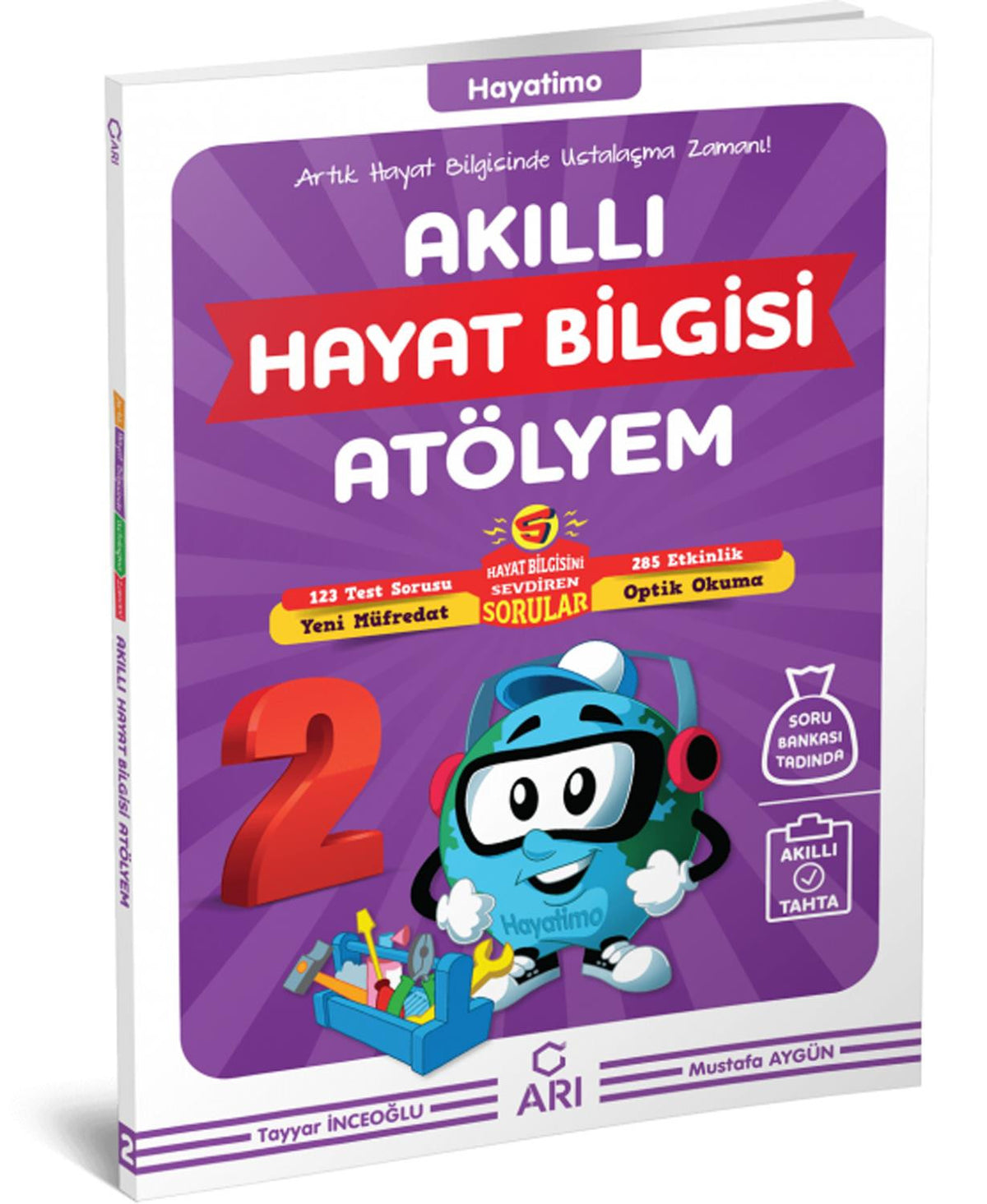 Arı Yayınları 2. Sınıf Hayat Bilgisi Atölyem Soru Bankası 2021-2022 - Mustafa Akgün kitap kapağı