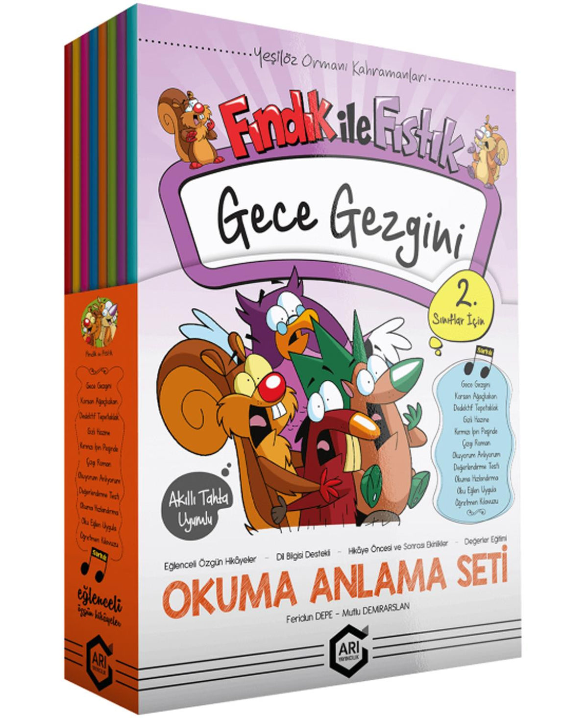 Arı Yayınları 2. Ve 3. Sınıf Fındık İle Fıstık ( Hikaye ) 2021-2022 - Feridun Depe kitap kapağı