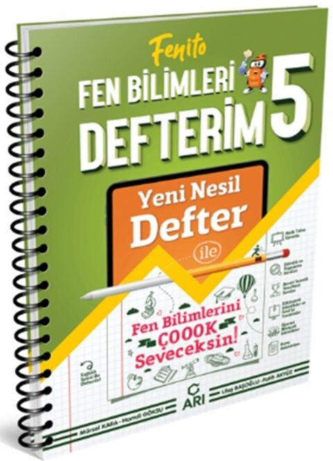 Arı Yayıncılık 5. Sınıf Fen Bilimleri Defterim Fenito 0922 - Kolektif kitap kapağı