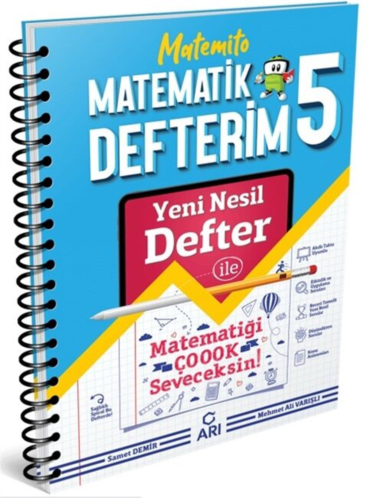 Arı Yayıncılık 5. Sınıf Matematik Defterim Matemito 0922 - Mehmet Ali Varışlı kitap kapağı