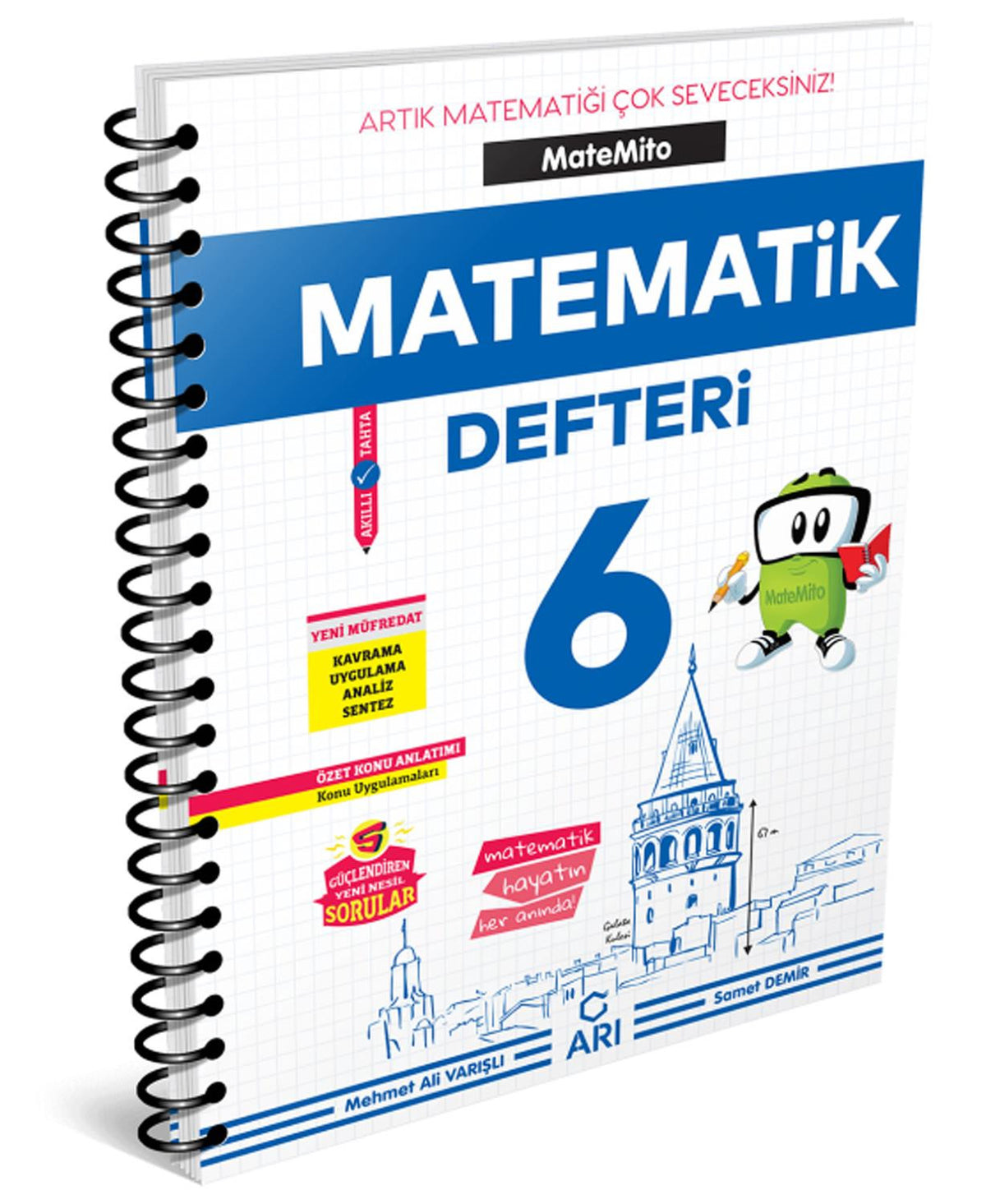 Arı Yayınları 6. Sınıf Matematik Defteri 2021-2022 kitap kapağı