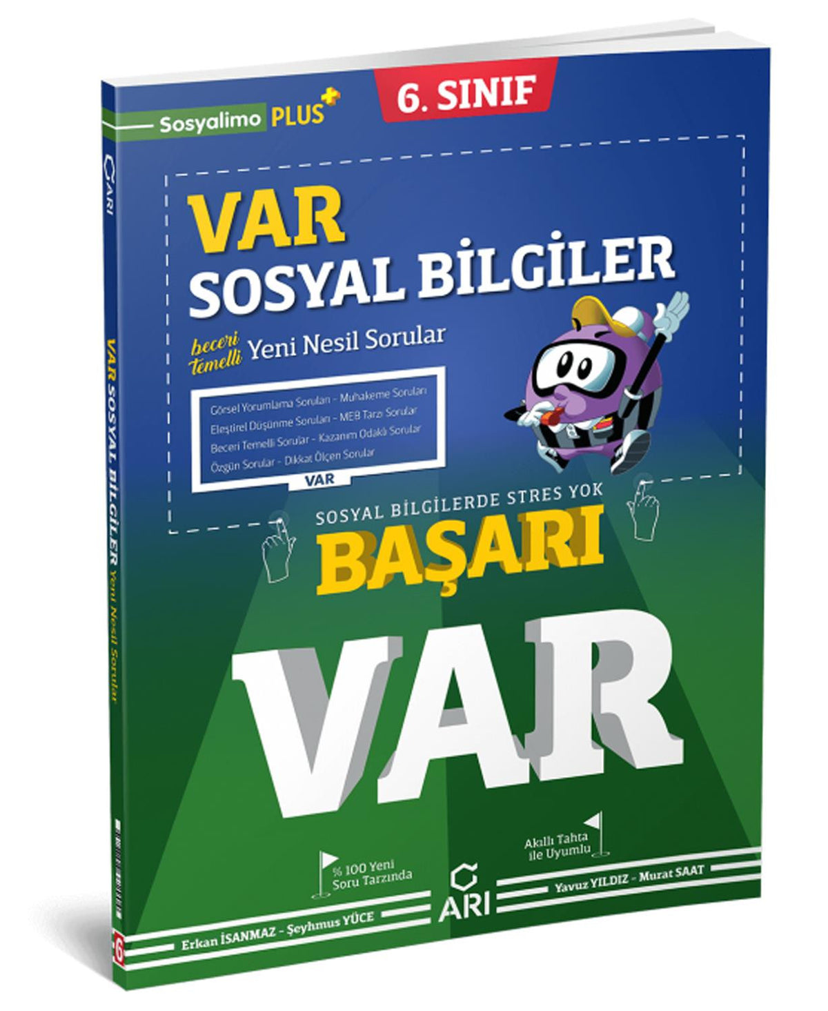 Arı Yayınları 6. Sınıf Var Sosyal Bilgiler Soru Bankası 2021-2022 - Kolektif kitap kapağı