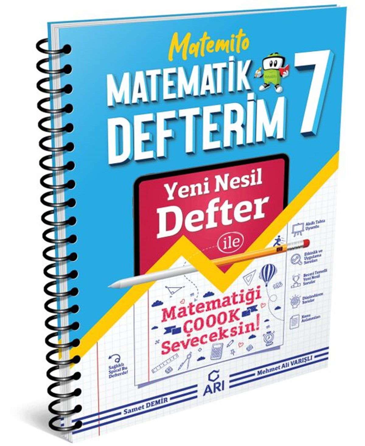 Arı Yayıncılık 7. Sınıf Matematik Defterim Matemito 0922 - Kolektif kitap kapağı