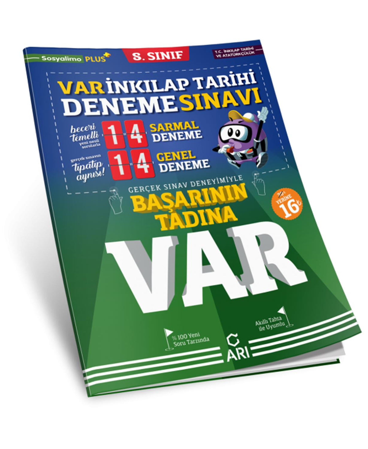 Arı Yayınları 8. Sınıf Lgs Var Sosyal Bilgiler Deneme 2021-2022 - Komisyon kitap kapağı