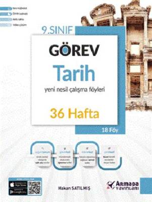 Armada Yayınları 9. Sınıf Görev Tarih Çalışma Föyleri - Hakan Satılmış kitap kapağı