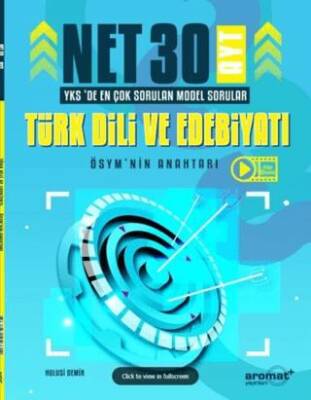 AYT Türk Dili ve Edebiyatı 30 Net Model Sorular Soru Bankası - Kolektif kitap kapağı