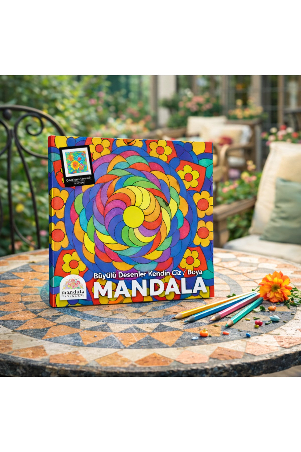 Art Terapi Mandala Yayınları Mandala Büyülü Desenler Kendin Çiz/Boya Yetişkinler İçin Boyama Kitabı Boyama Kitabı kitap kapağı