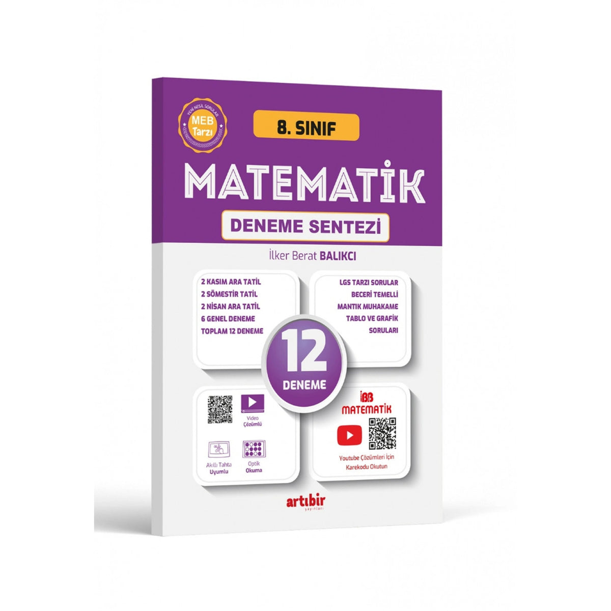 Artıbir 8. Sınıf Matematik Deneme Sentezi Yeni kitap kapağı