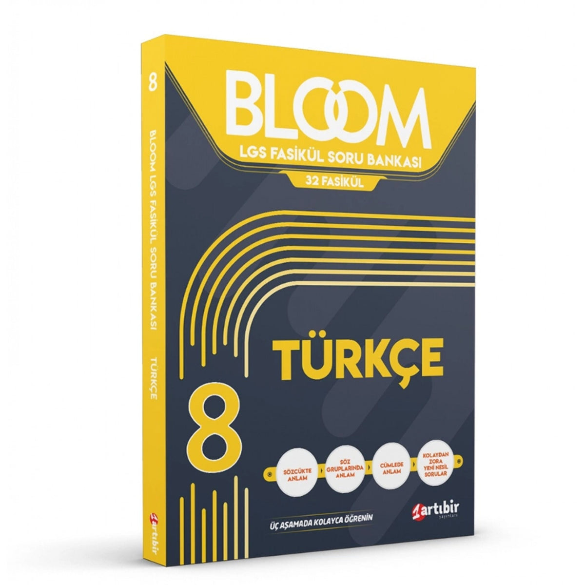 Artıbir Yayıncılık 8.Sınıf LGS Bloom Türkçe 32 Fasikül Soru Bankası kitap kapağı