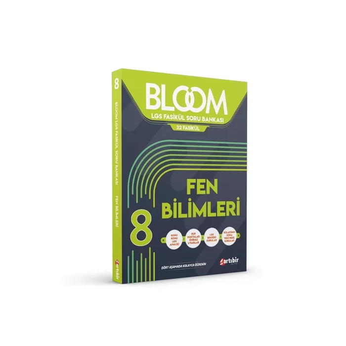 Artıbir Yayınları 8. Sınıf Lgs Fen Bilimleri Fasikül Soru Bankası Bloom Serisi 0922 kitap kapağı