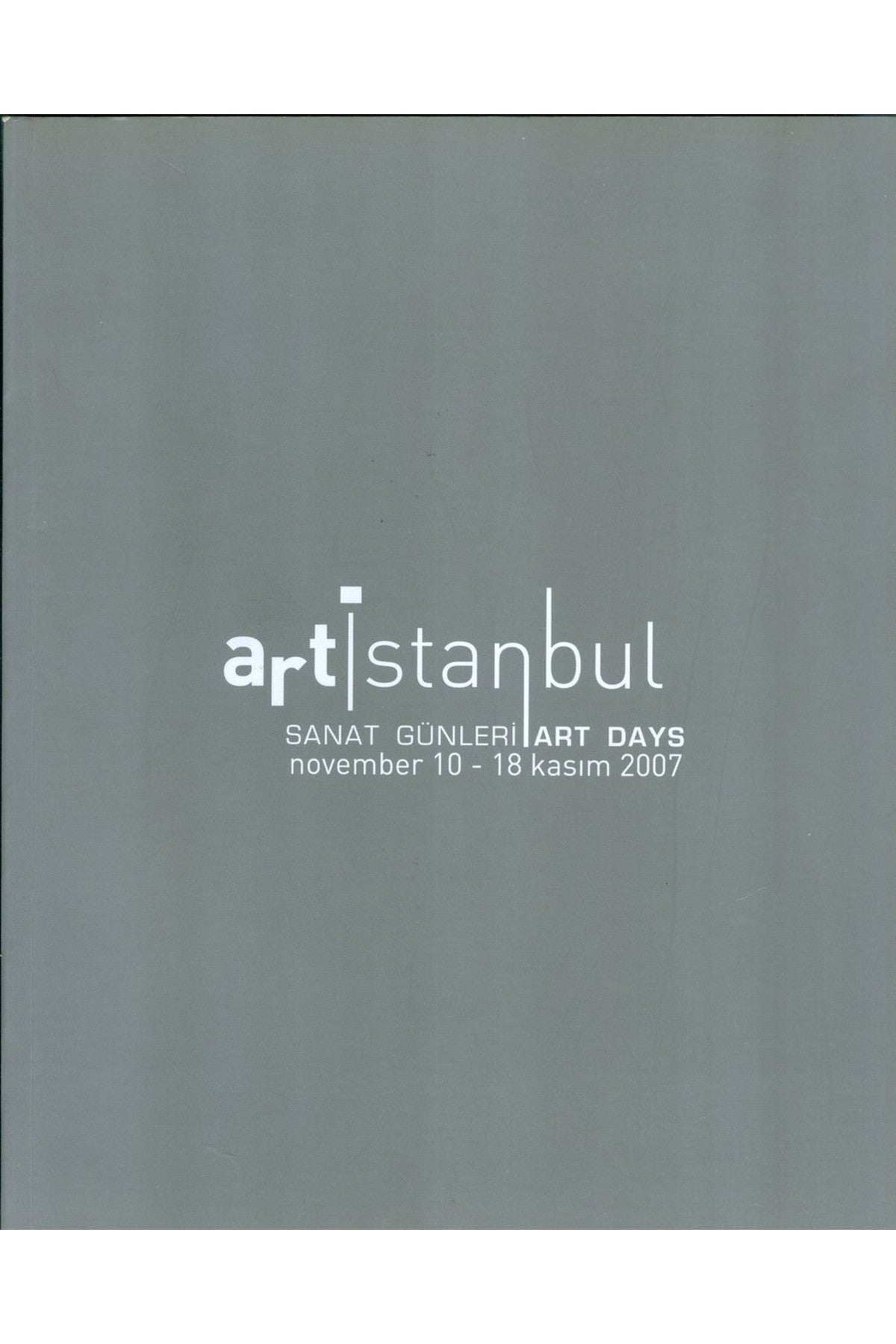 Artistanbul Sanat Günleri 10-18 Kasım 2007 kitap kapağı