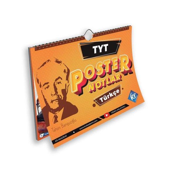 TYT Türkçe Poster Notlar | KR Akademi (İnce Kapak)  - Resim 1