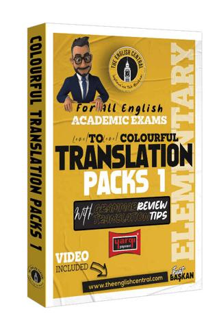 Yargı Yayınları 2023 Tüm İngilizce Akademik Sınavlar İçin Çeviri Fasikülleri Gramer Özeti Çeviri İpuçları Translation Packs 1 (Elemantary) | Yargı Yayınevi (Ciltsiz)  - Resim 1