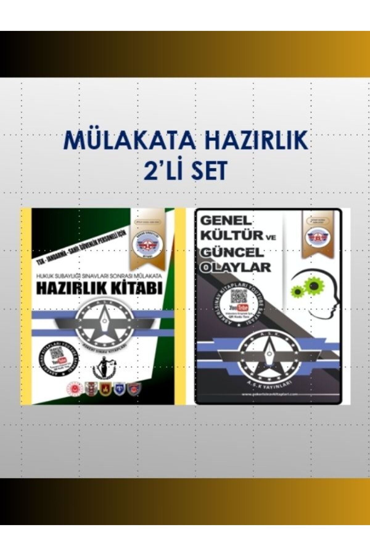 Askeri Sınav Kitapları Hukuk Sınıfı Sınavları Sonrası Mülakata Hazırlık 2’Li Set kitap kapağı