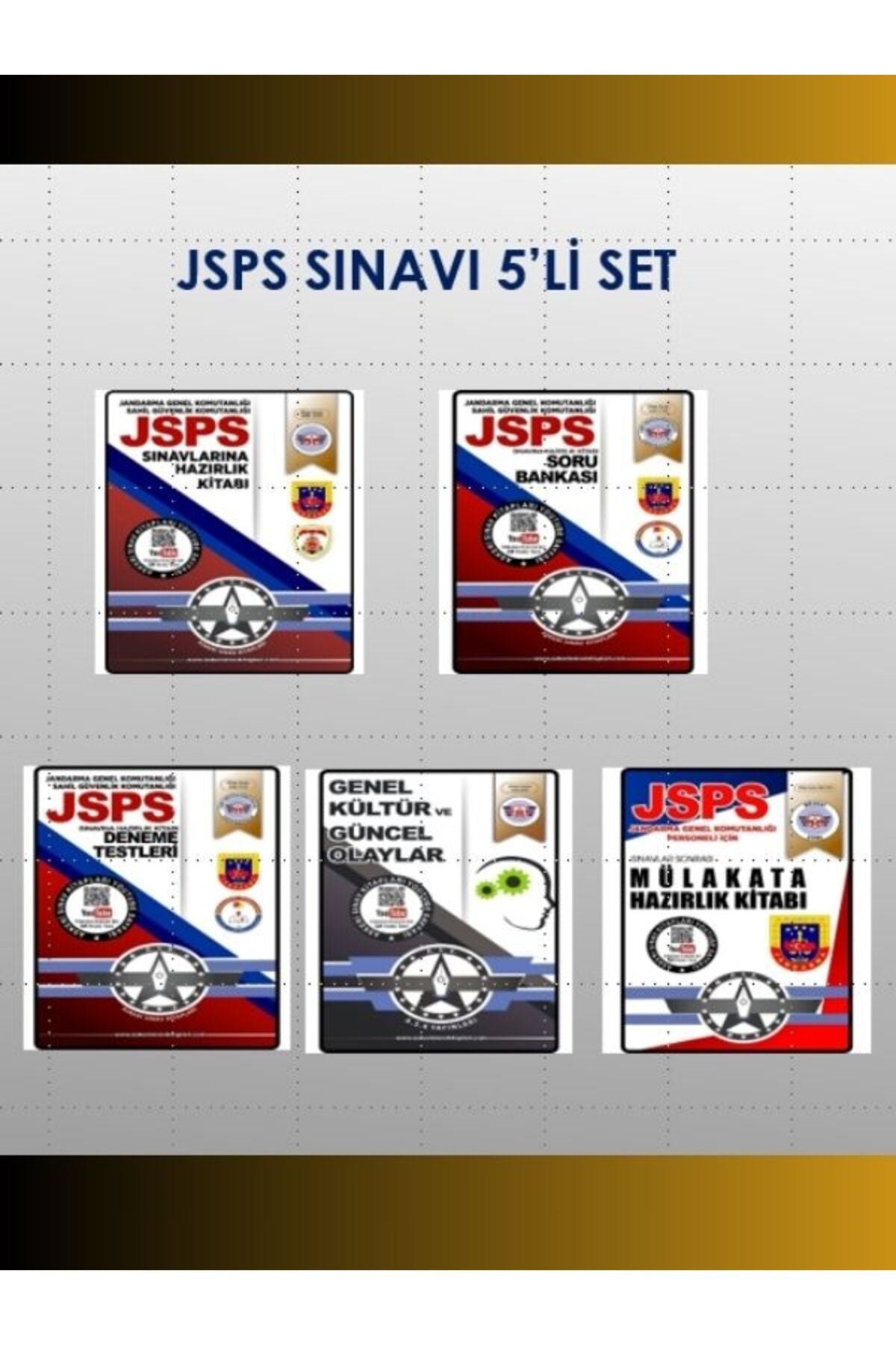 Askeri Sınav Kitapları Jsps Sınavına Hazırlık 5’Li Set kitap kapağı