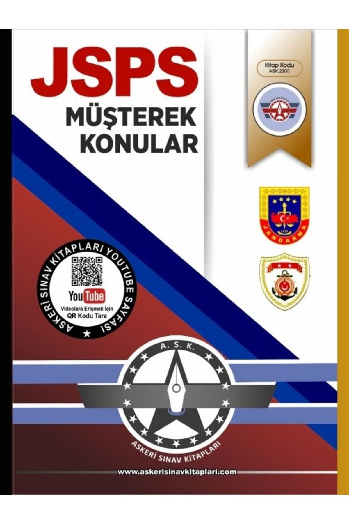 Askeri Sınav Kitapları Jsps Sınavına Hazırlık Müşterek Konular Konu-Soru kitap kapağı