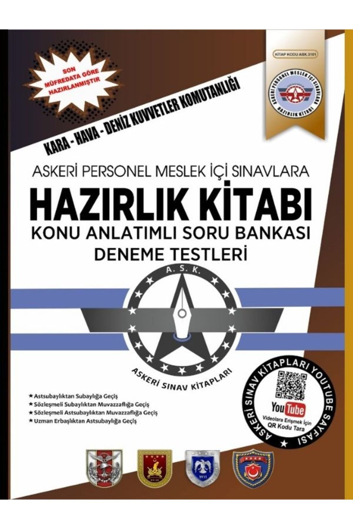 Askeri Sınav Kitapları Uzman Çavuşluktan Astsubaylığa Geçiş Sınavına Hazırlık Kitabı kitap kapağı
