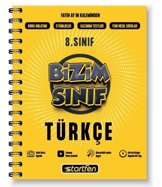 8. Sınıf Bizim Sınıf Türkçe Defteri | Startfen Yayınları (İnce Kapak)  - Resim 1