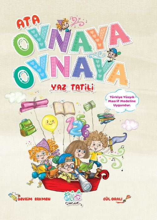 Ata Oynaya Oynaya Yaz Tatili 3-4 Yaş kitap kapağı