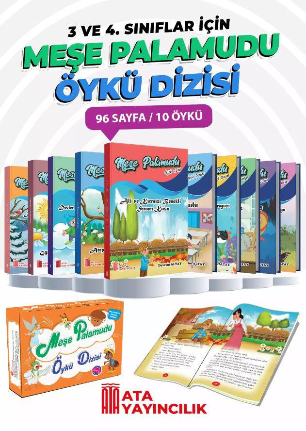 Ata Yayınları Meşe Palamudu Öykü Dizisi 10'lu Set kitap kapağı