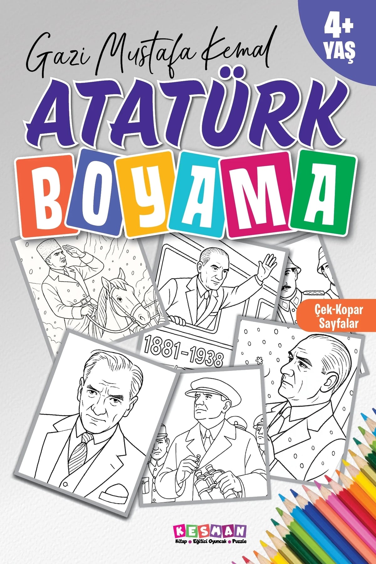 Atatürk Boyama Kitabı kitap kapağı