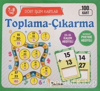 Toplama Çıkarma 7 - 8 Yaş Dört İşlem Kartlar - Kolektif - Teleskop Popüler Bilim - Resim 1
