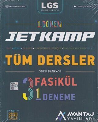 Avantaj Yayınları Avantaj 8. Sınıf LGS Tüm Dersler 1. Dönem Jet Kamp Soru Bankası - Kolektif kitap kapağı