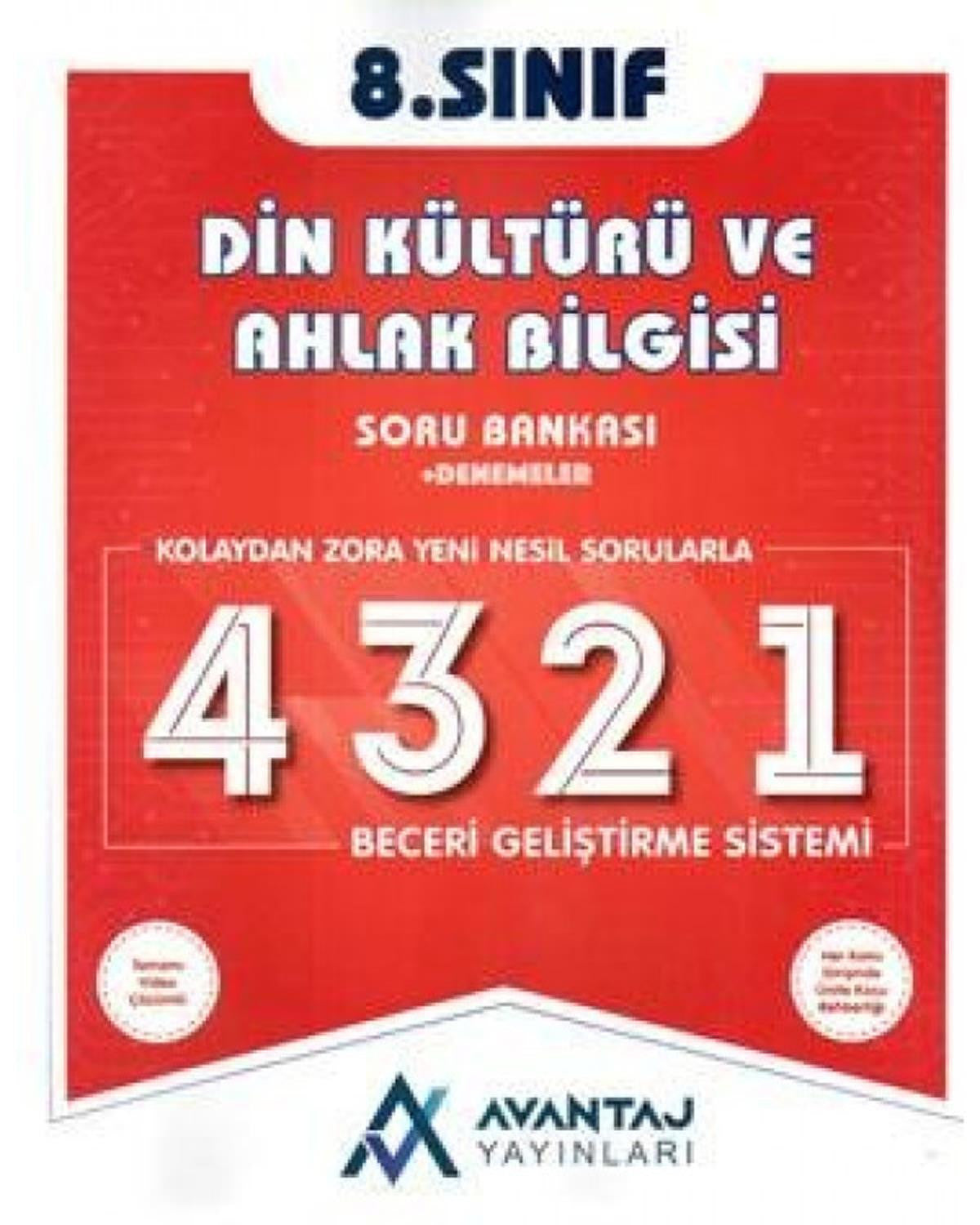 Avantaj Yayınları 8. Sınıf Lgs Din Kültürü Soru Bankası kitap kapağı