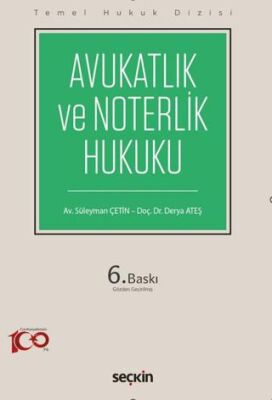 Avukatlık ve Noterlik Hukuku (THD) - Derya Ateş kitap kapağı