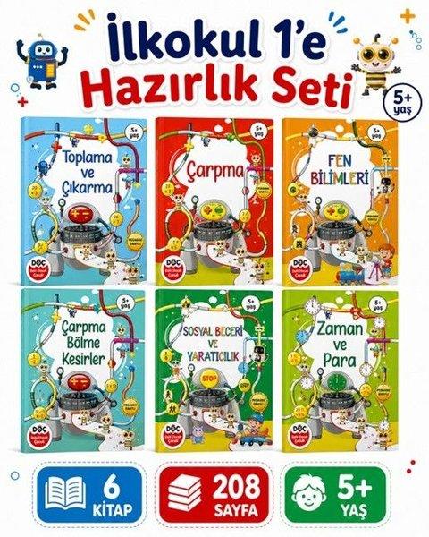 5 + Yaş İlkokul 1'e Hazırlık Seti - 6 Kitap Takım | Dahi Olacak Çocuk Yayınları (İnce Kapak)  - Resim 1