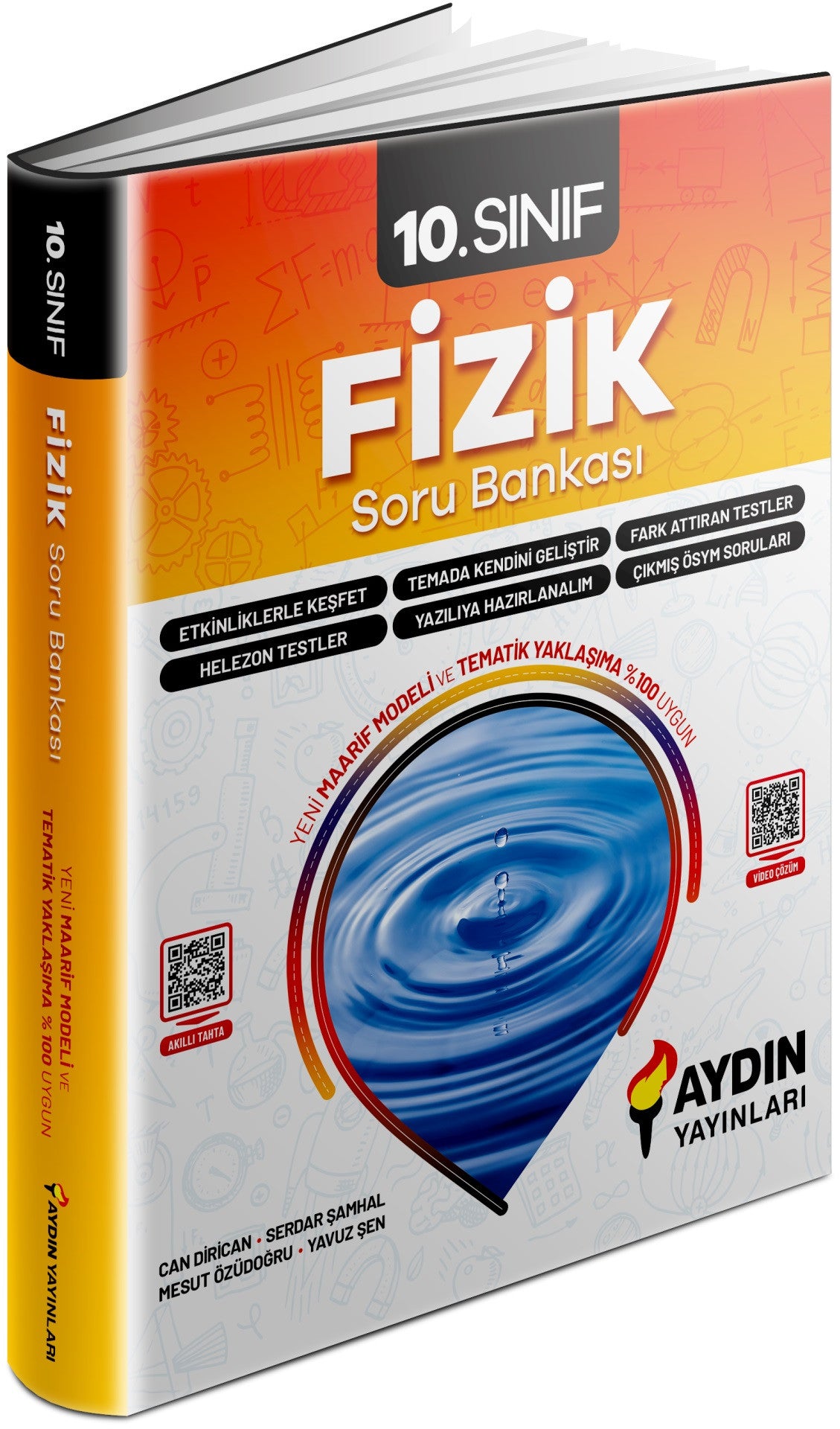 Aydın 2026 10. Sınıf Fizik Soru Bankası - Yavuz Şen kitap kapağı
