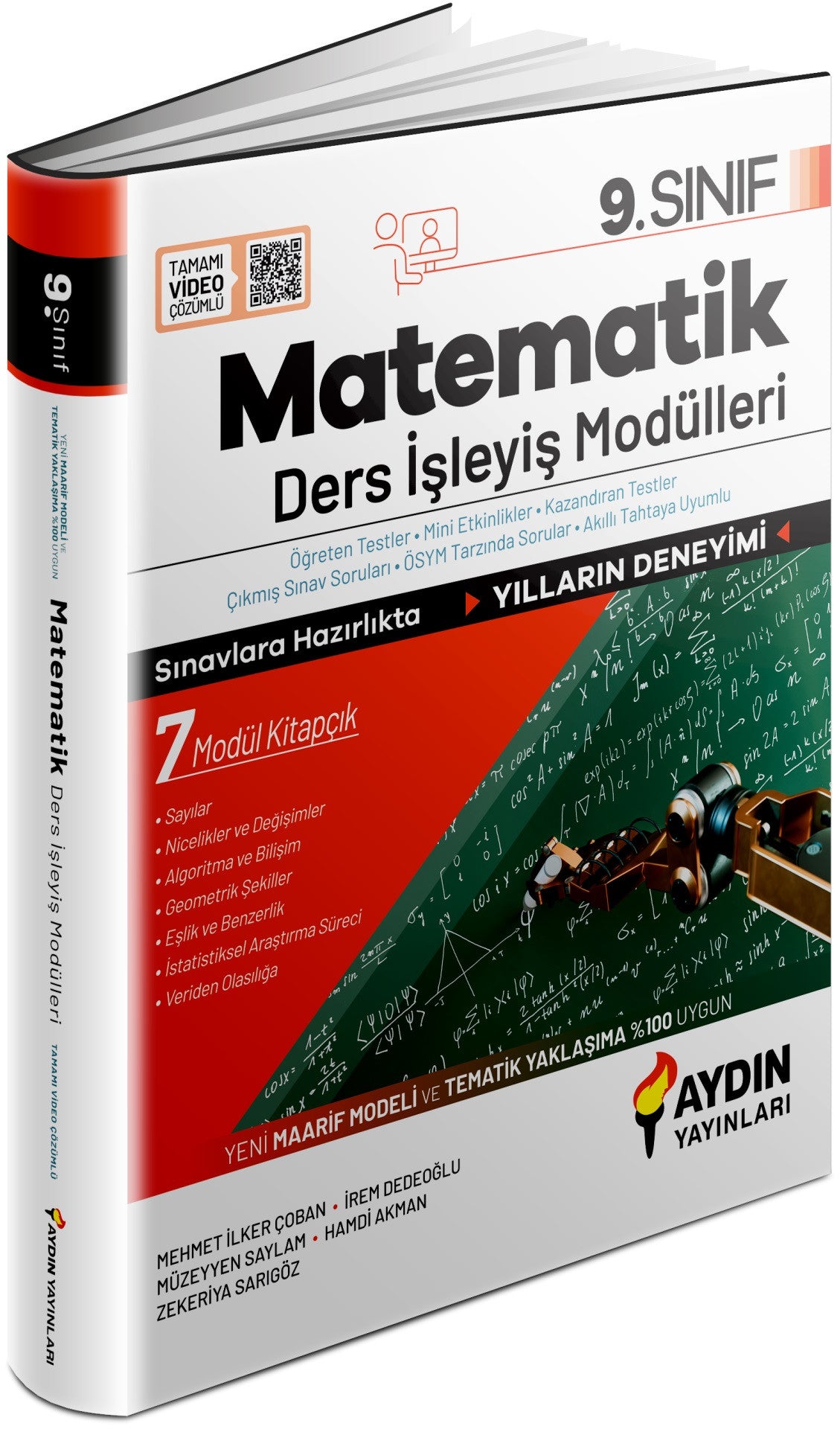 Aydın 2026 9. Sınıf Matematik Ders İşleyiş Modülleri kitap kapağı