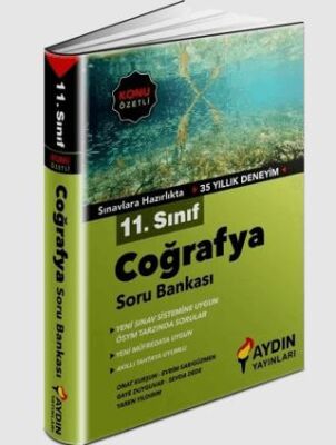 Aydın Yayınları 11. Sınıf Coğrafya Konu Özetli Soru Bankası - Onat Kurşun kitap kapağı