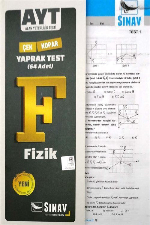 AYT Çek Kopar Fizik Yaprak Test kitap kapağı