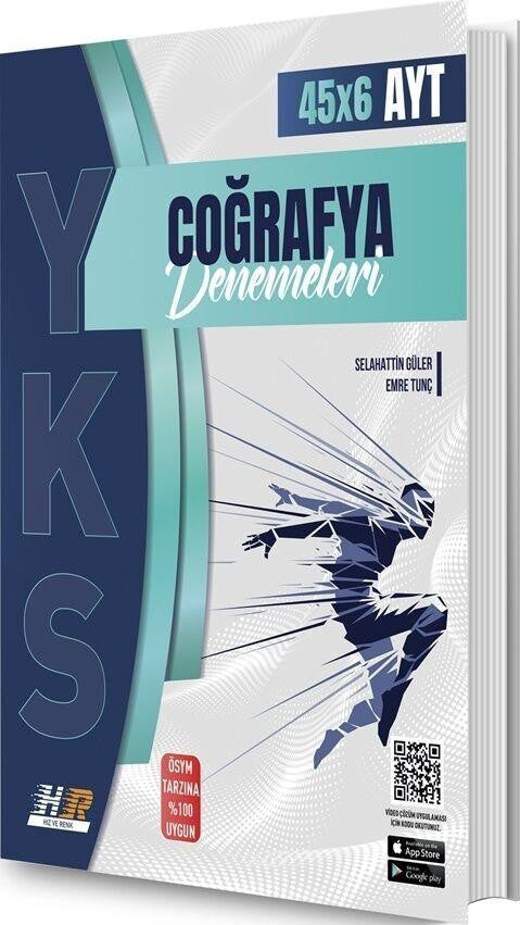 AYT Coğrafya 45 x 6 Denemeleri Hız ve Renk Yayınları - Kolektif kitap kapağı
