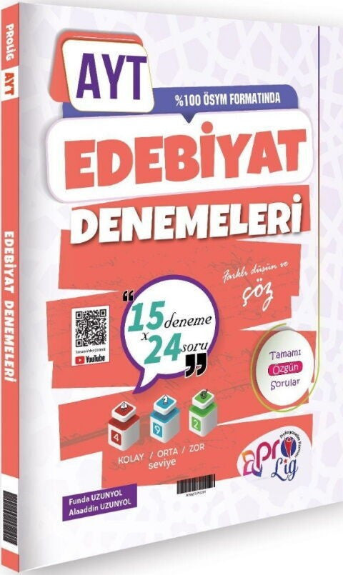 AYT Edebiyat 15 x 24 Denemeler Profesyoneller Karması kitap kapağı