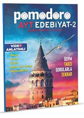 Pomodoro AYT Edebiyat-2 Konu Soru Süper Pratik Notlar - Kolektif kitap kapağı