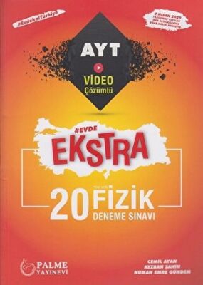 Palme YKS AYT Ekstra Fizik 20 Deneme Sınavı - Cemil Ayan kitap kapağı