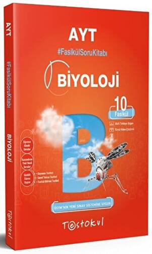 Test Okul Yayınları AYT Fasikül Soru Kitabı 10 Fasikül Biyoloji - Kolektif kitap kapağı