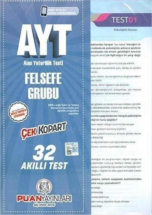 AYT Felsefe Grubu Yaprak Test kitap kapağı