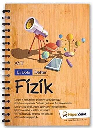 AYT Fizik İçi Dolu Defter - Kolektif kitap kapağı