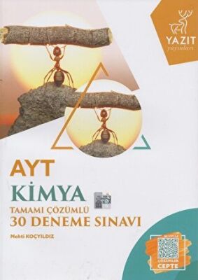 YKS AYT Kimya Tamamı Çözümlü 30 Deneme Sınavı - Mehti Koçyıldız kitap kapağı