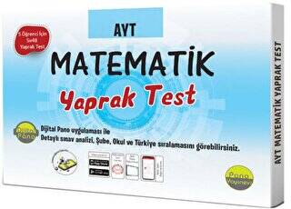 Pano Yayınevi AYT Matematik Yaprak Testleri Kutulu Dökme Test 5x48 Adet - Ali Onuk kitap kapağı