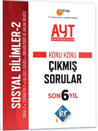Kr Akademi Yayınları Ayt Sosyal Bilimler-2 Son 6 Yıl Konu Konu Çıkmış Sorular - Kolektif kitap kapağı