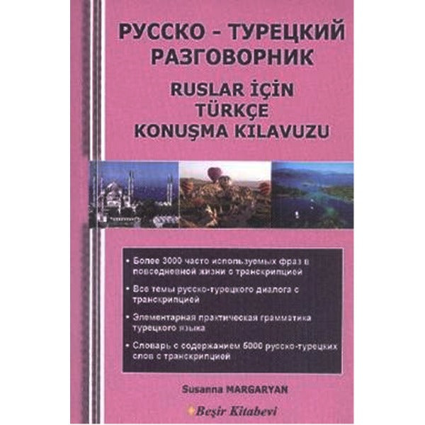 Ruslar İçin Türkçe Konuşma Kılavuzu | Beşir Kitabevi - Dil Eğitimi Dizisi (İnce Kapak)