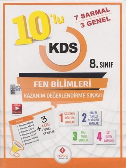 8. Sınıf Fen Bilimleri 10 lu Kazanım Değerlendirme Sınavı