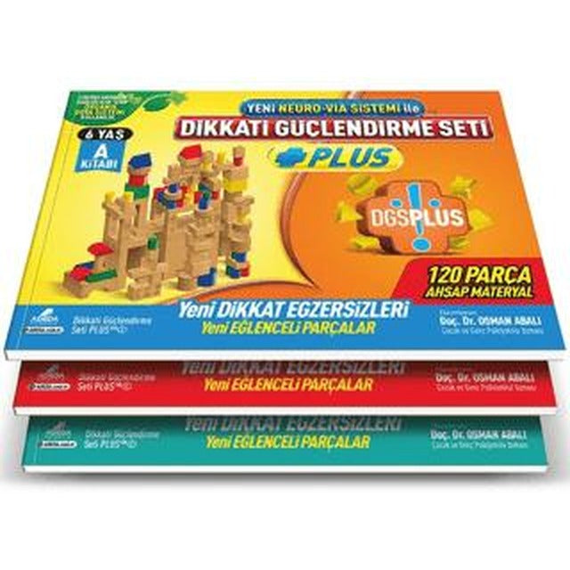 Dikkati Güçlendirme Seti Plus (3 Kitap Materyalsiz - 6 Yaş)