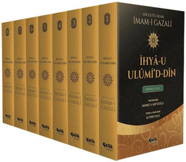İhya-u Ulumi'd-Din - 8 Cilt Takım | Çelik Yayınevi (Cep Boy)